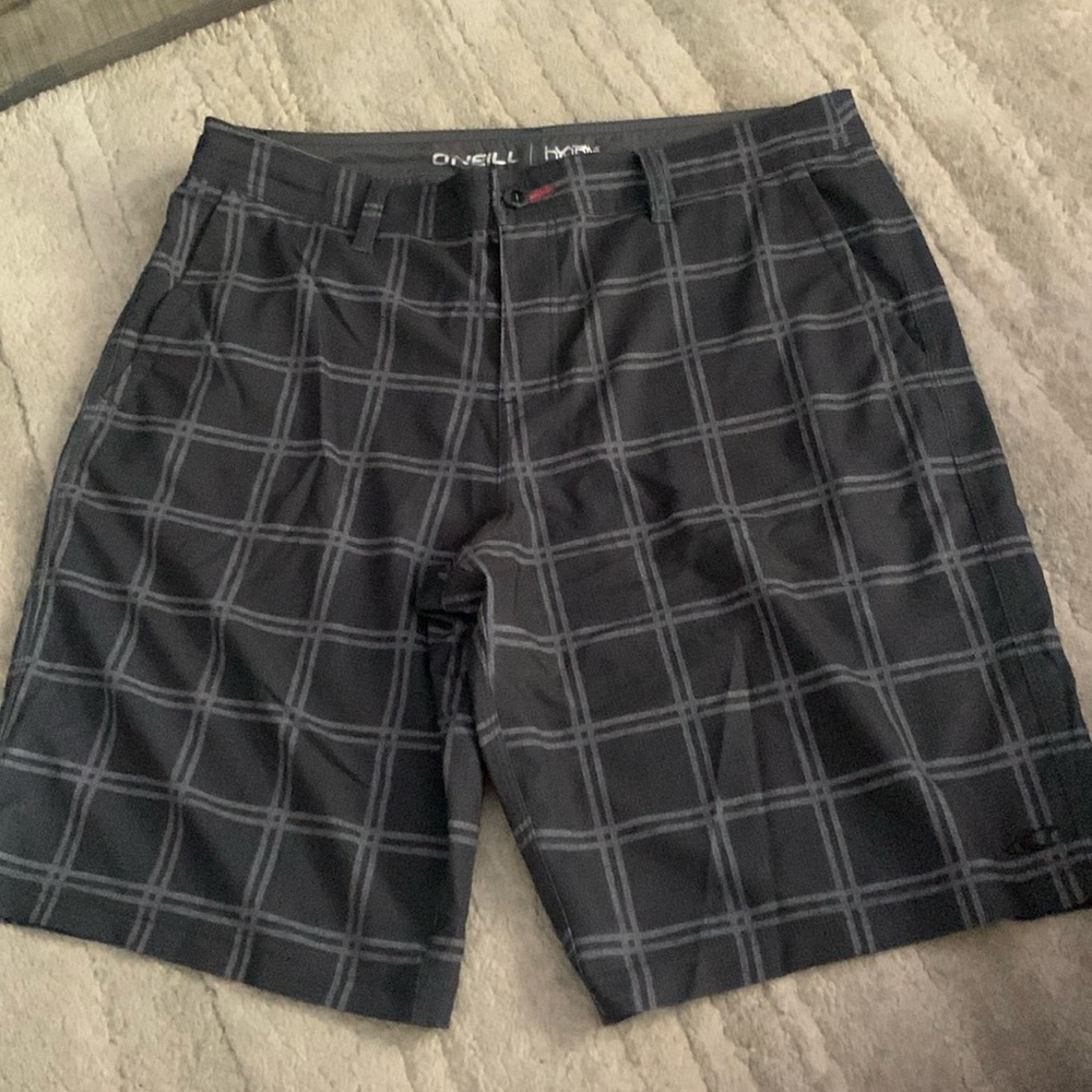 O’Neill Hybrid Black Gray Print Size 36